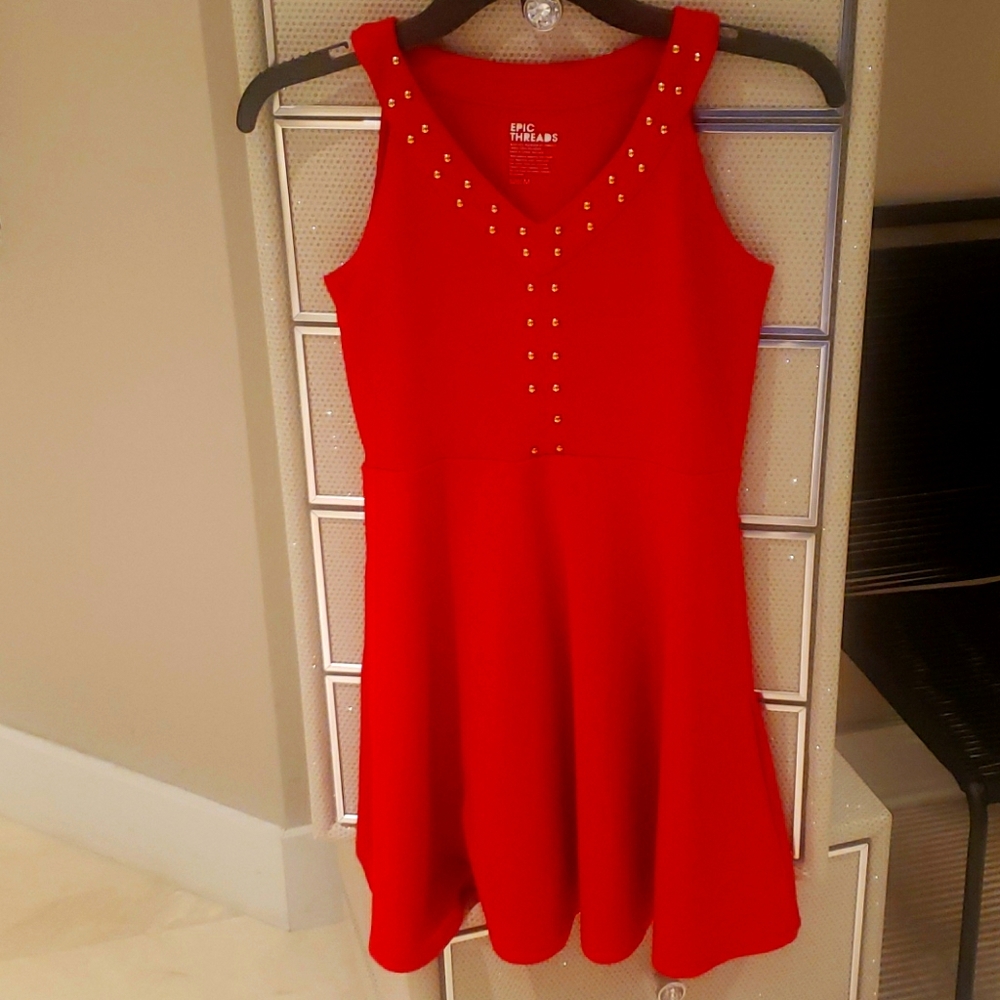 Red dress size M junior
